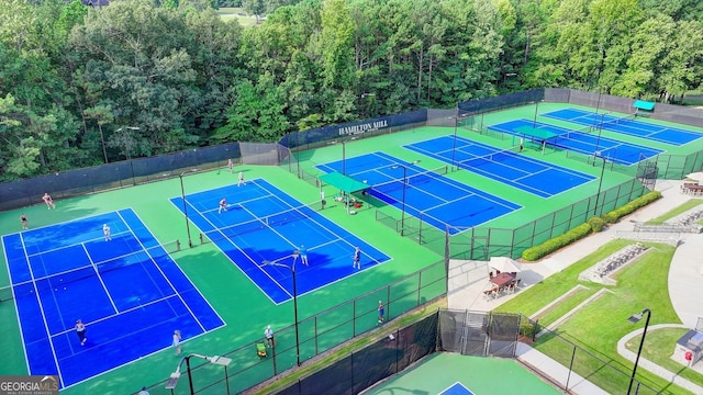 1635 Lake Heights Cir, Dacula, GA 30019 - view of tennis court