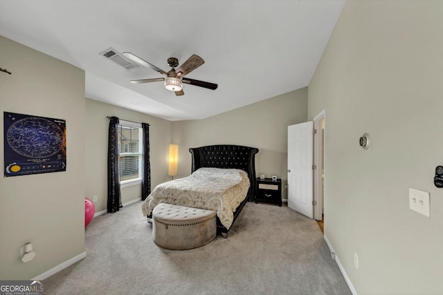 1936 Lakeshore Overlook Cir NW, Kennesaw, GA 30152 - carpeted bedroom featuring baseboards and ceiling fan
