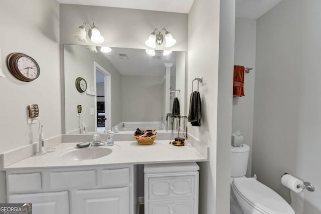 1936 Lakeshore Overlook Cir NW, Kennesaw, GA 30152 - bathroom with toilet and vanity