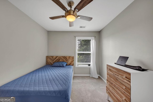 1936 Lakeshore Overlook Cir NW, Kennesaw, GA 30152 - bedroom with light carpet and ceiling fan