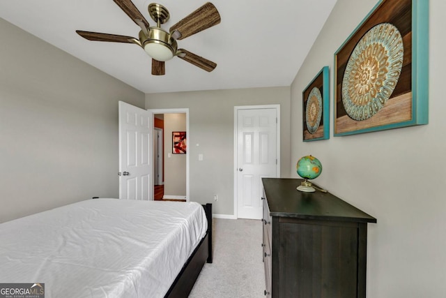 1936 Lakeshore Overlook Cir NW, Kennesaw, GA 30152 - carpeted bedroom with baseboards and ceiling fan