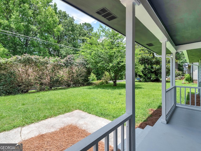4720 Hull Rd SE, Conyers, GA 30094 - view of grassy yard with view of wooded area