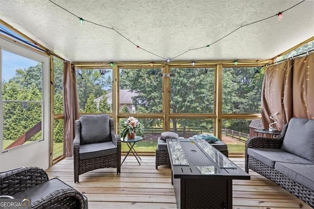47 Powder Springs St, Hiram, GA 30141 - sunroom with an outdoor hangout area