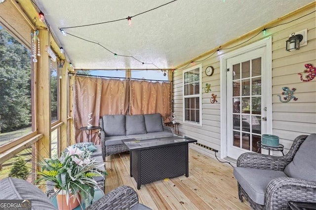 47 Powder Springs St, Hiram, GA 30141 - deck featuring an outdoor hangout area