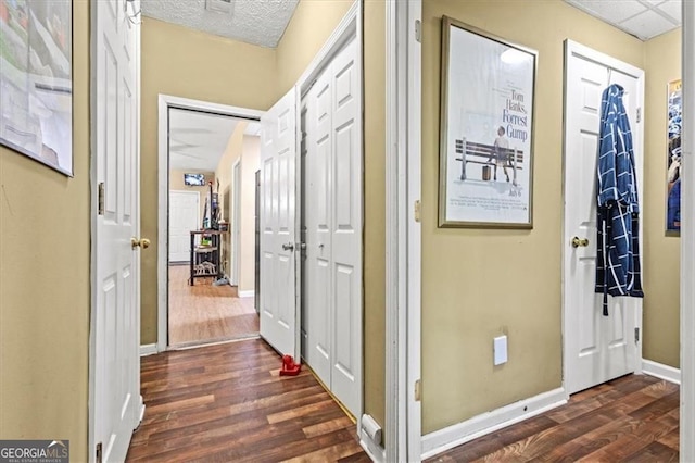 47 Powder Springs St, Hiram, GA 30141 - entryway with dark wood-style floors and baseboards