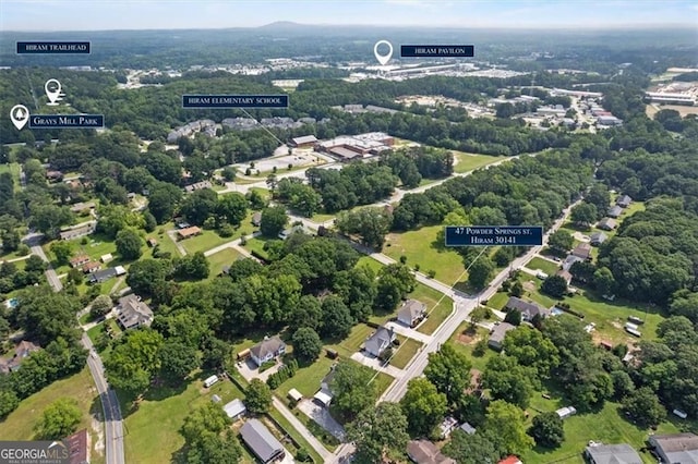 47 Powder Springs St, Hiram, GA 30141 - aerial overview of property's location