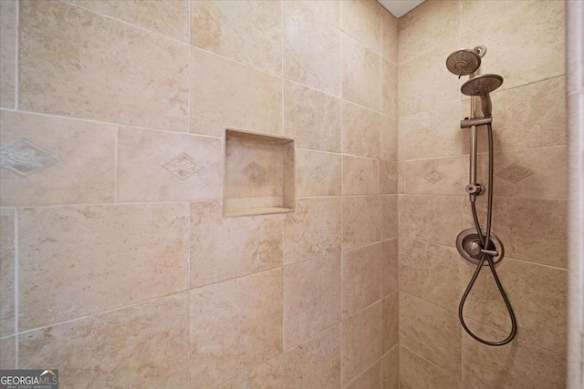 2179 Mountclaire Ct, Stone Mountain, GA 30087 - bathroom view of a tile shower