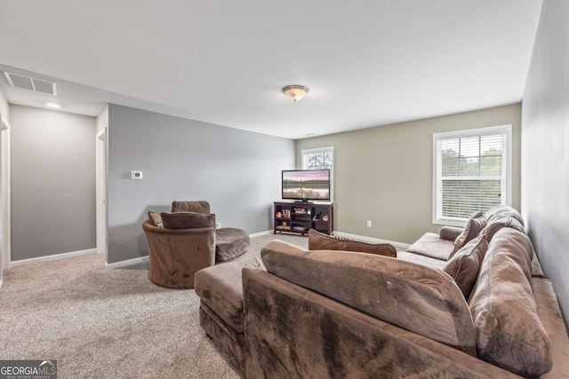 6422 Woodland Station Dr, Lula, GA 30554 - carpeted living area with healthy amount of natural light