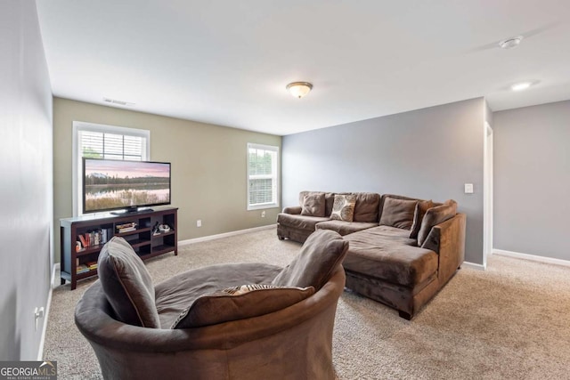 6422 Woodland Station Dr, Lula, GA 30554 - carpeted living area featuring baseboards