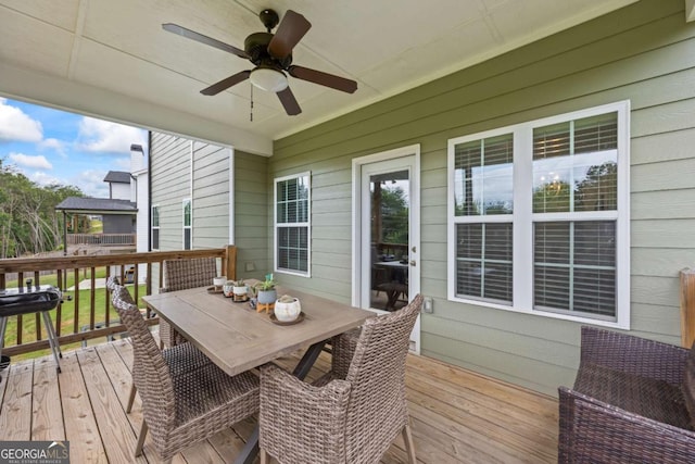 6422 Woodland Station Dr, Lula, GA 30554 - sunroom with a ceiling fan, outdoor dining area, and healthy amount of natural light
