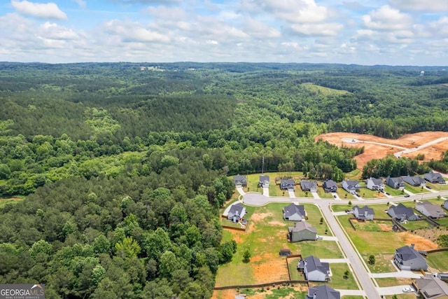 6422 Woodland Station Dr, Lula, GA 30554 - aerial view of residential area featuring a heavily wooded area
