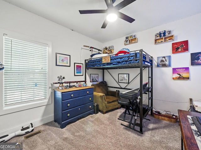 105 Crestview Dr, Jefferson, GA 30549 - bedroom featuring carpet floors and a ceiling fan