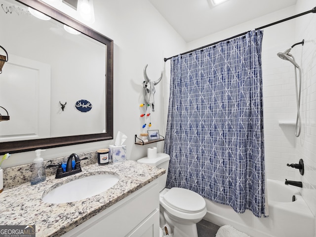 105 Crestview Dr, Jefferson, GA 30549 - full bath featuring vanity and shower / bath combo with shower curtain