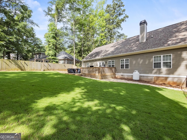 105 Crestview Dr, Jefferson, GA 30549 - view of yard with a deck