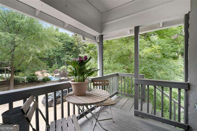 1300 N Ave NE, Atlanta, GA 30307 - view of wooden terrace