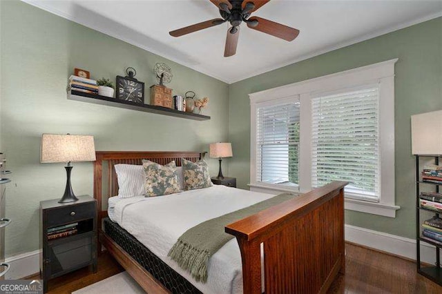 1300 N Ave NE, Atlanta, GA 30307 - bedroom featuring wood finished floors and a ceiling fan