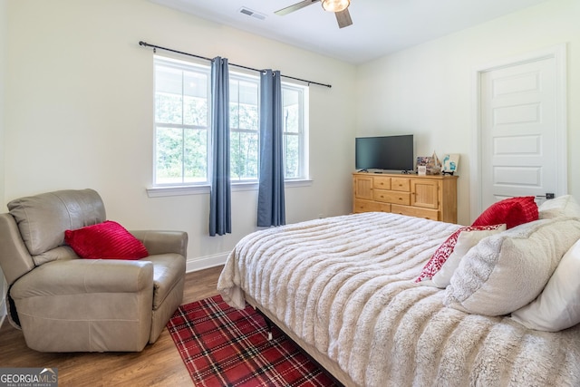 4384 Round Pond Rd, Lafayette, GA 30728 - bedroom with wood finished floors and baseboards