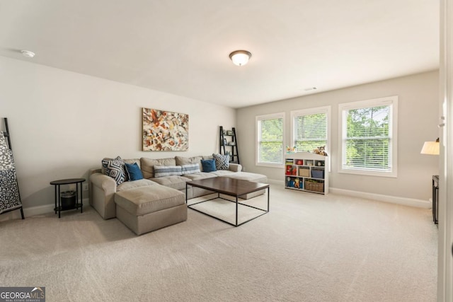 4395 Capstone Ct, Roswell, GA 30075 - carpeted living room with baseboards
