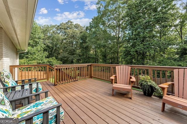 980 Casteel Rd, Powder Springs, GA 30127 - view of wooden terrace