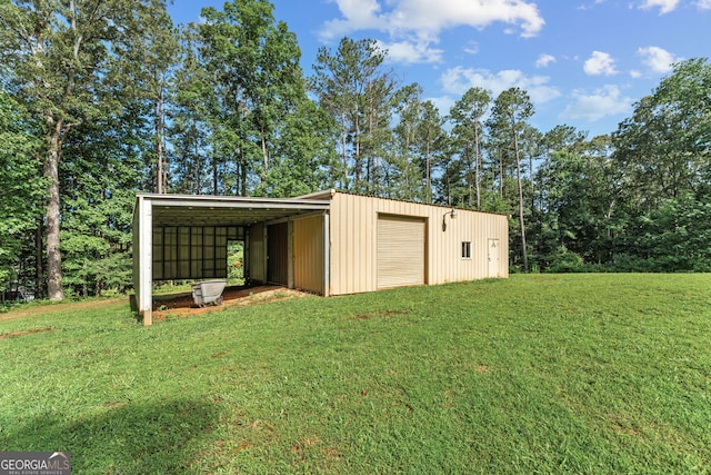 980 Casteel Rd, Powder Springs, GA 30127 - view of pole building featuring a lawn