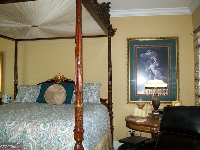 250 Tommy Aaron Dr, Gainesville, GA 30506 - bedroom with ornamental molding and a desk