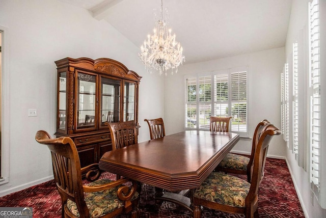 2983 Peek Rd NW, Atlanta, GA 30318 - dining area featuring a chandelier and baseboards