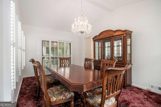 2983 Peek Rd NW, Atlanta, GA 30318 - dining room featuring a chandelier and carpet