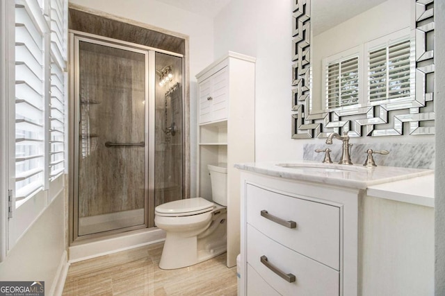 2983 Peek Rd NW, Atlanta, GA 30318 - bathroom with vanity, plenty of natural light, and a stall shower