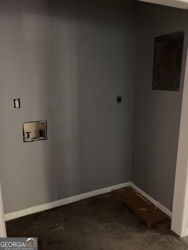 2960 Churchill St, Macon, GA 31204 - laundry room with hookup for a washing machine and electric panel