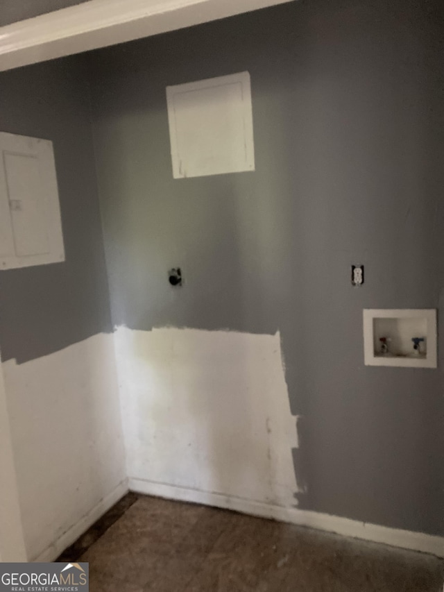 2960 Churchill St, Macon, GA 31204 - laundry area featuring electric panel and washer hookup