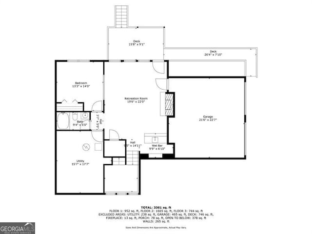 1279 Colony Pl, Marietta, GA 30068 - view of floor plan / room layout