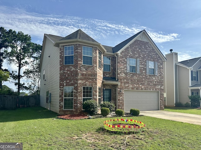 942 Amelia Dr, Byron, GA 31008 - view of front of home featuring driveway, brick siding, and a garage