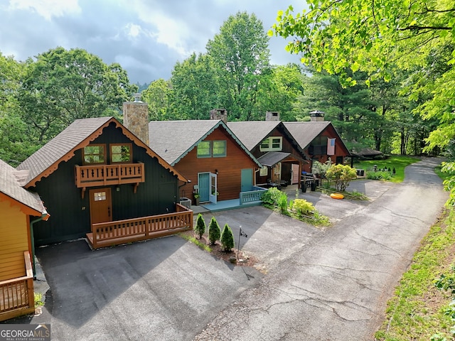 33 Berkshire Ln, Dillard, GA 30537 - chalet / cabin with a chimney