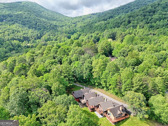 33 Berkshire Ln, Dillard, GA 30537 - view of property location with a heavily wooded area and mountains