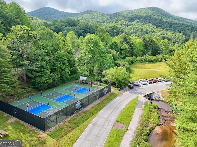 33 Berkshire Ln, Dillard, GA 30537 - drone / aerial view of a forest and mountains