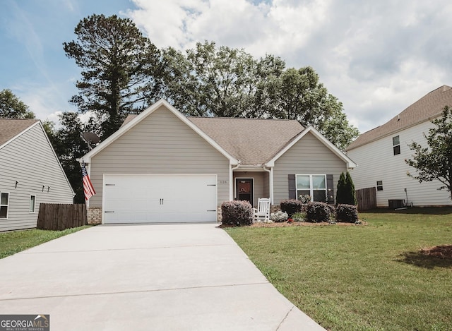 126 Savannah Way, Milner, GA 30257 - view of front of property with a garage and concrete driveway