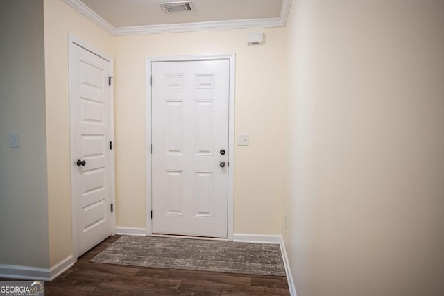 126 Savannah Way, Milner, GA 30257 - entryway featuring wood finished floors and crown molding