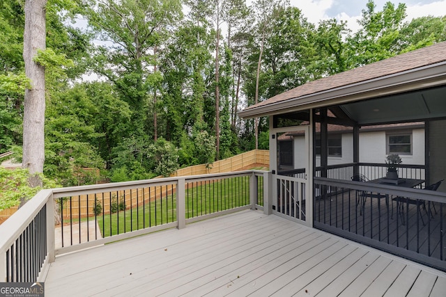 685 Pinecrest Dr, Athens, GA 30605 - wooden terrace featuring a sunroom