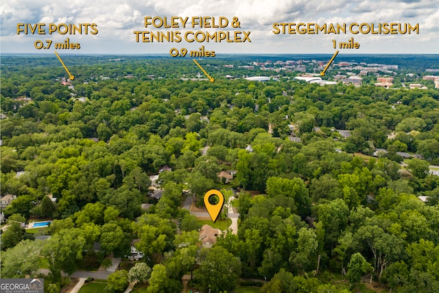 685 Pinecrest Dr, Athens, GA 30605 - bird's eye view of a forest