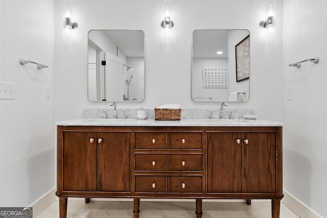 685 Pinecrest Dr, Athens, GA 30605 - full bath featuring double vanity and baseboards