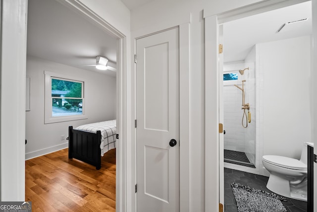 685 Pinecrest Dr, Athens, GA 30605 - full bathroom with a shower stall, wood finished floors, and ensuite bath