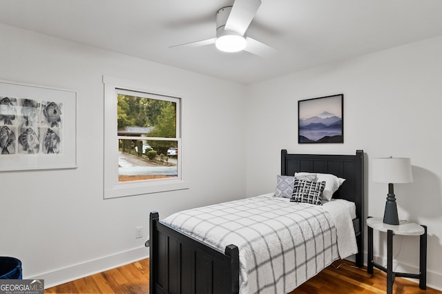 685 Pinecrest Dr, Athens, GA 30605 - bedroom featuring wood finished floors and a ceiling fan
