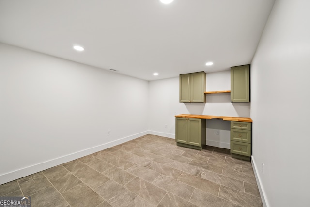 685 Pinecrest Dr, Athens, GA 30605 - unfurnished office with recessed lighting and built in study area