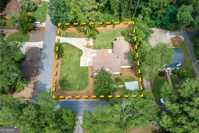 685 Pinecrest Dr, Athens, GA 30605 - aerial view of property and surrounding area with property parcel outlined