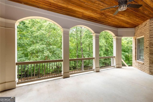 930 Shepards Ct, Roswell, GA 30075 - view of patio featuring ceiling fan