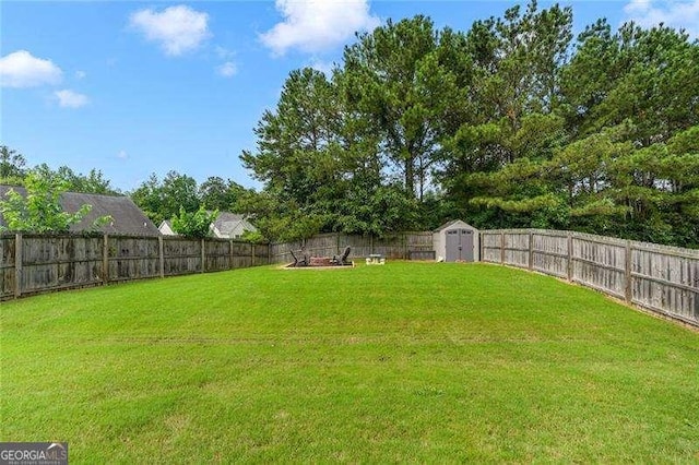 3589 Garden Manor Dr, Loganville, GA 30052 - fenced backyard featuring a shed