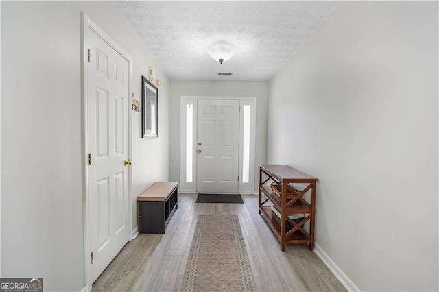 3589 Garden Manor Dr, Loganville, GA 30052 - foyer featuring wood finished floors and a textured ceiling