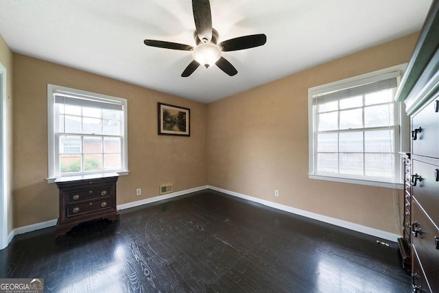 213 Cook St, Cartersville, GA 30120 - spare room featuring wood finished floors and ceiling fan