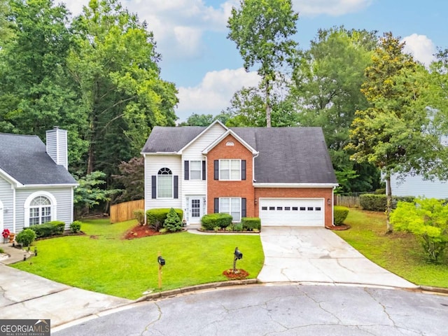 3229 Dunlin Lake Rd, Lawrenceville, GA 30044 - view of front of house featuring brick siding, driveway, and a garage