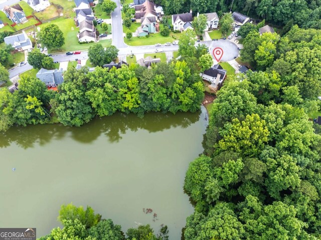 3229 Dunlin Lake Rd, Lawrenceville, GA 30044 - aerial perspective of suburban area featuring a large body of water